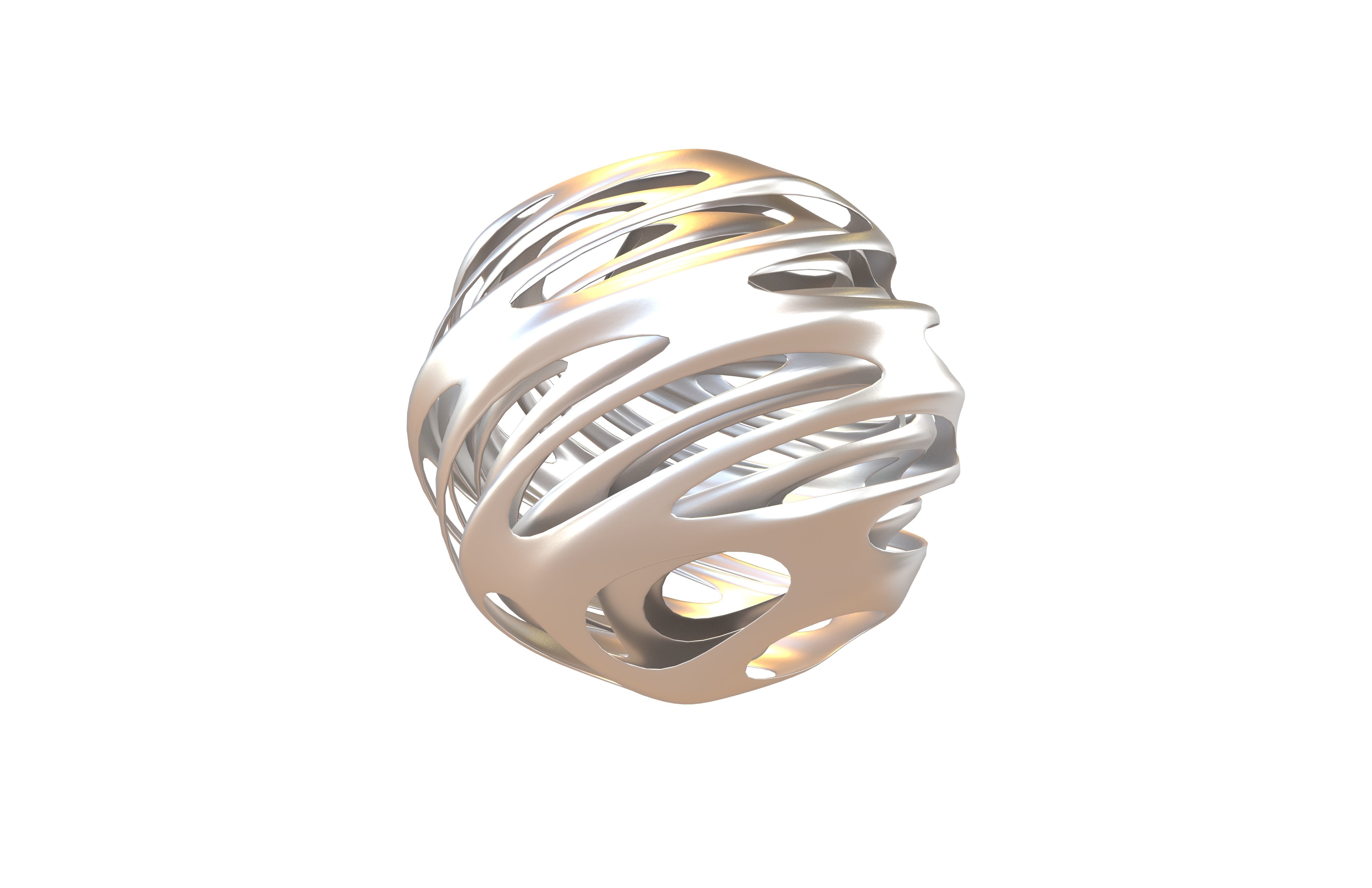 Abstract Sphere Ball v4 002 Low-poly 3D model_3