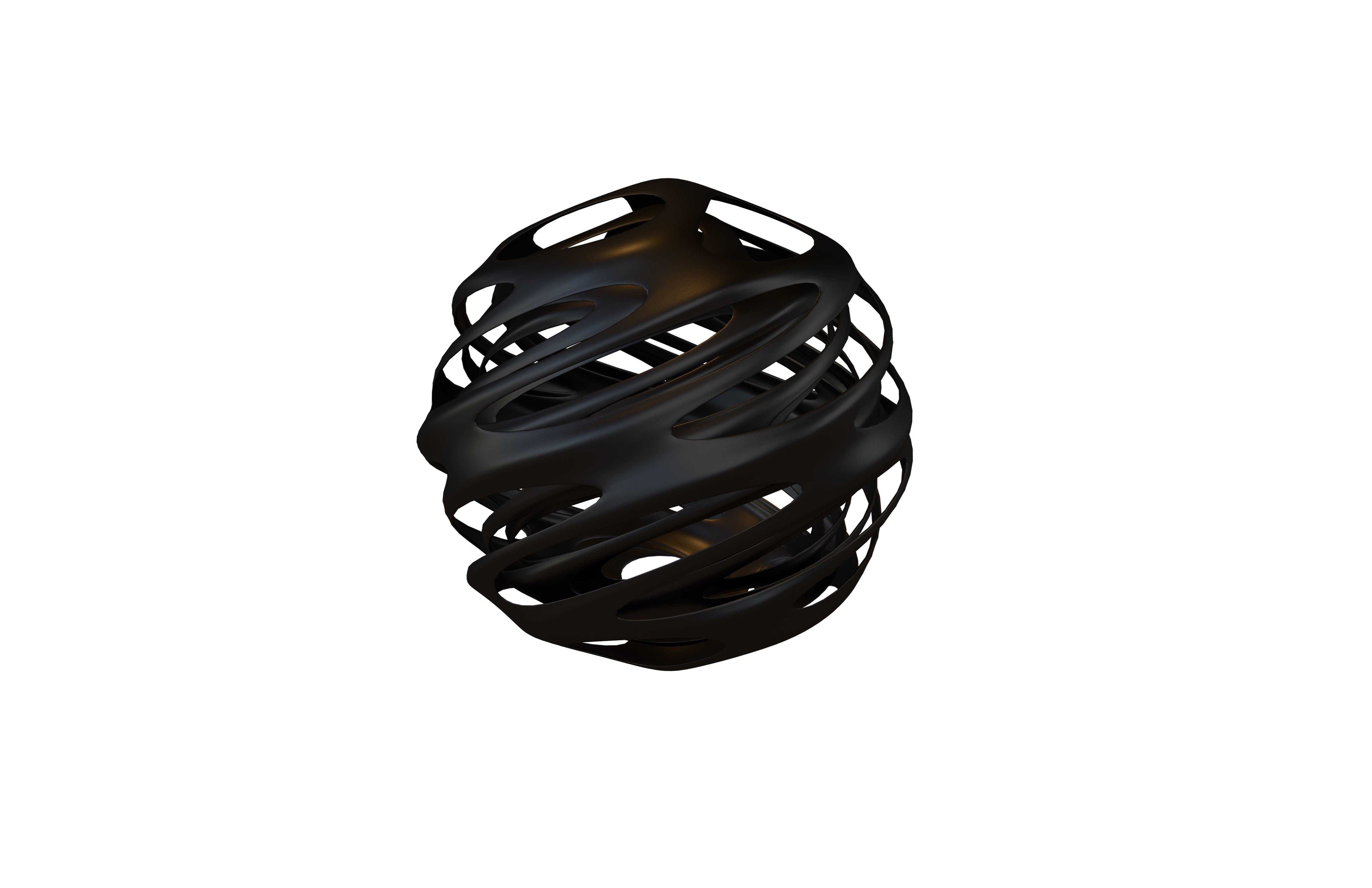 Abstract Sphere Ball v4 003 Low-poly 3D model_1