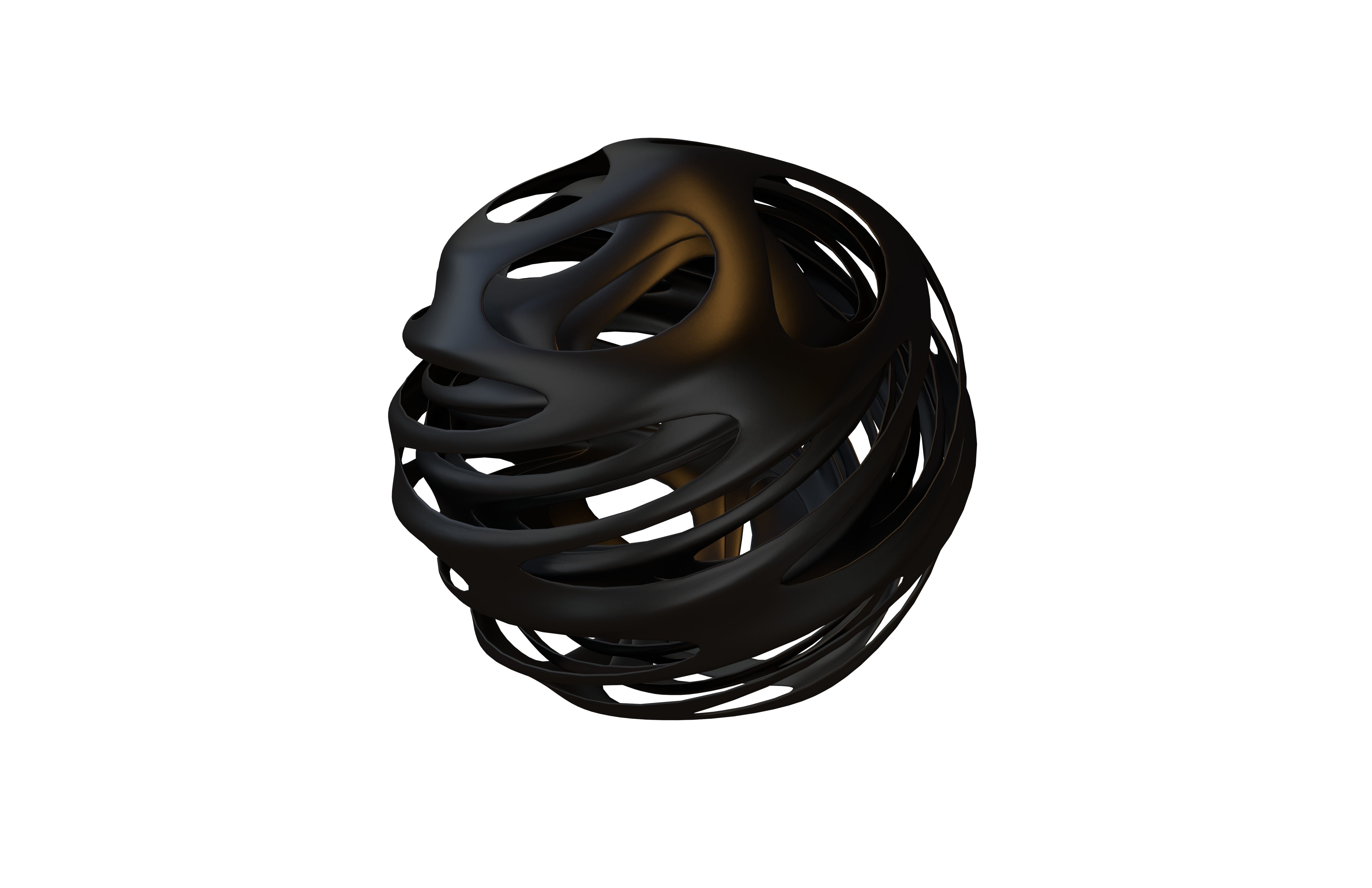 Abstract Sphere Ball v4 003 Low-poly 3D model_3