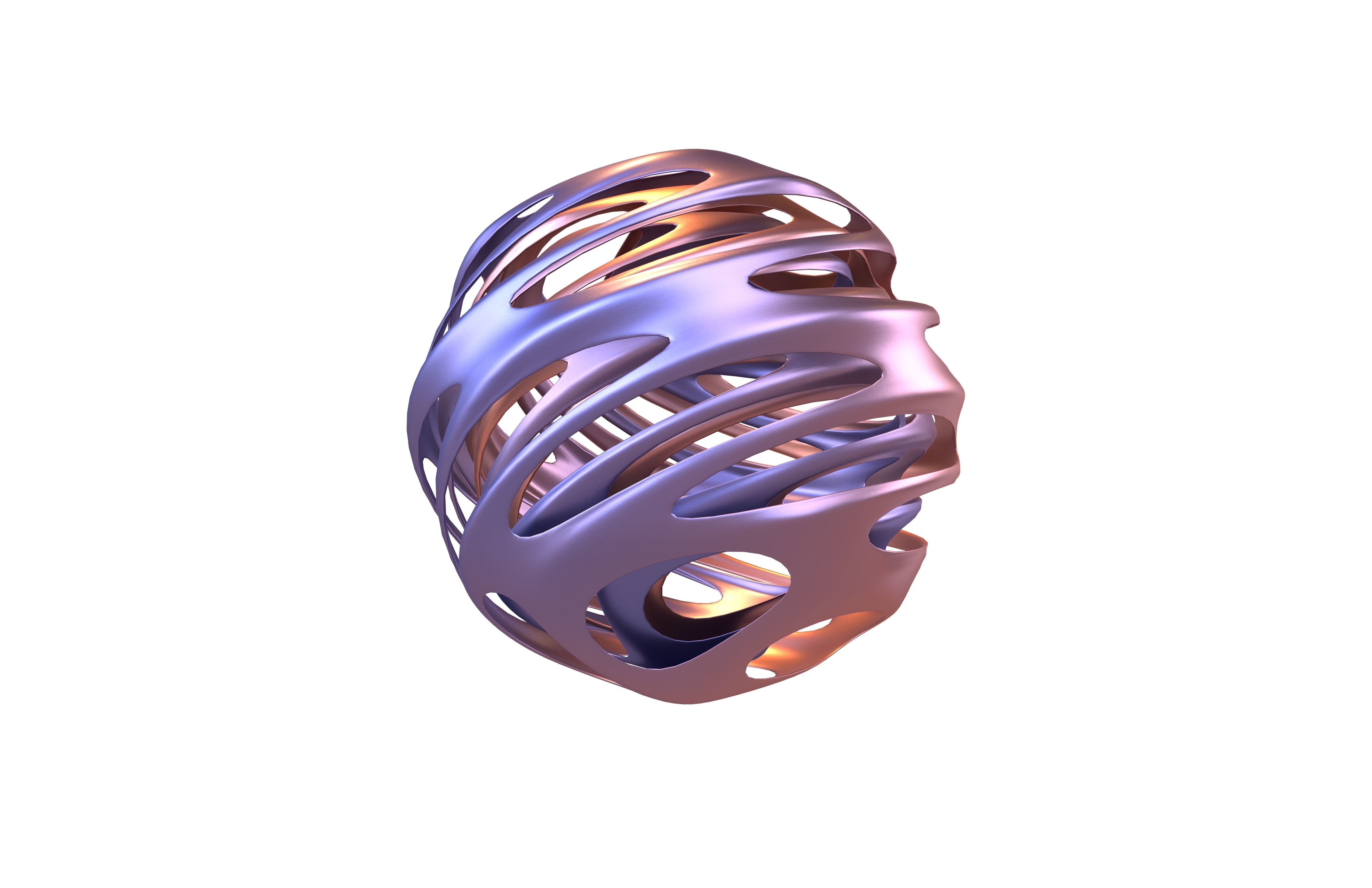 Abstract Sphere Ball v4 004 Low-poly 3D model_2