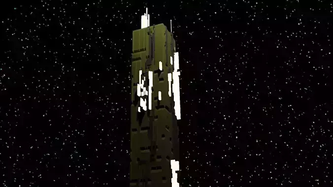Futuristic Building Cyberpunk Evee and Cycles 3D model