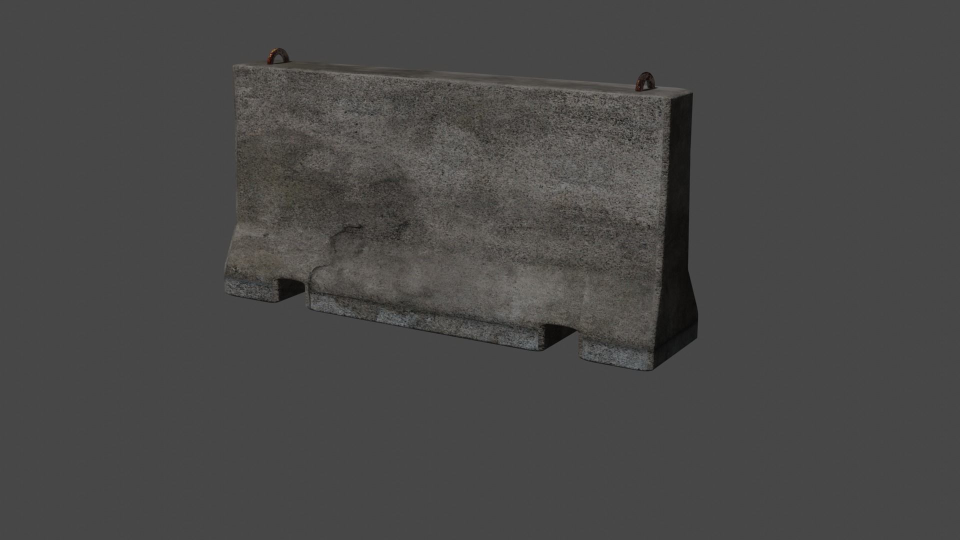 Concrete block 3D model_4