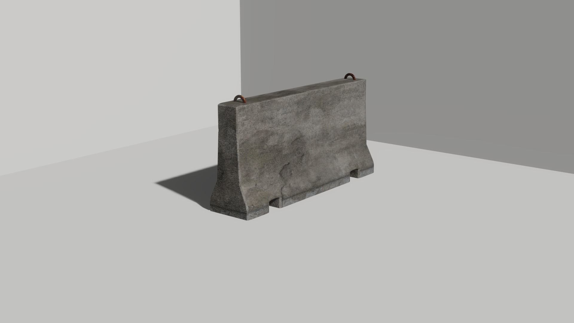 Concrete block 3D model_1