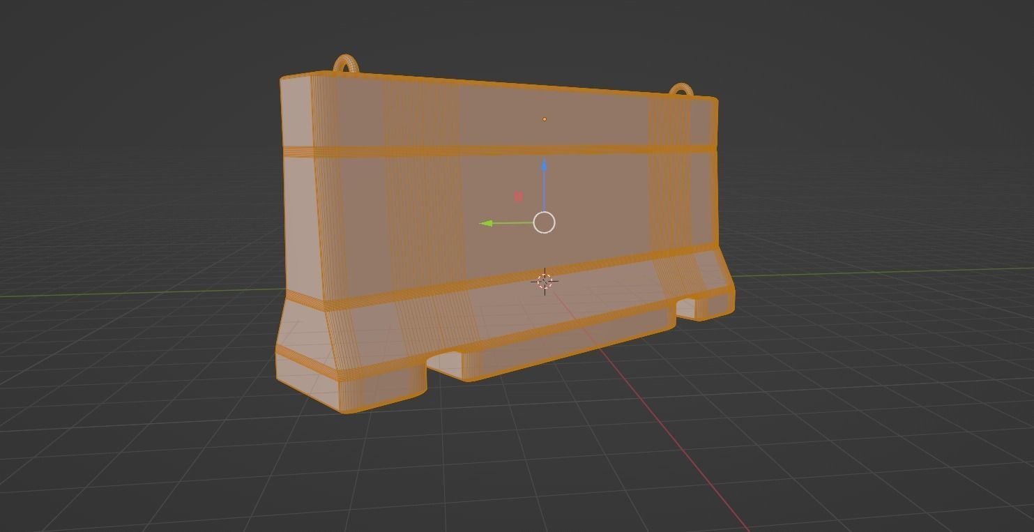 Concrete block 3D model_6
