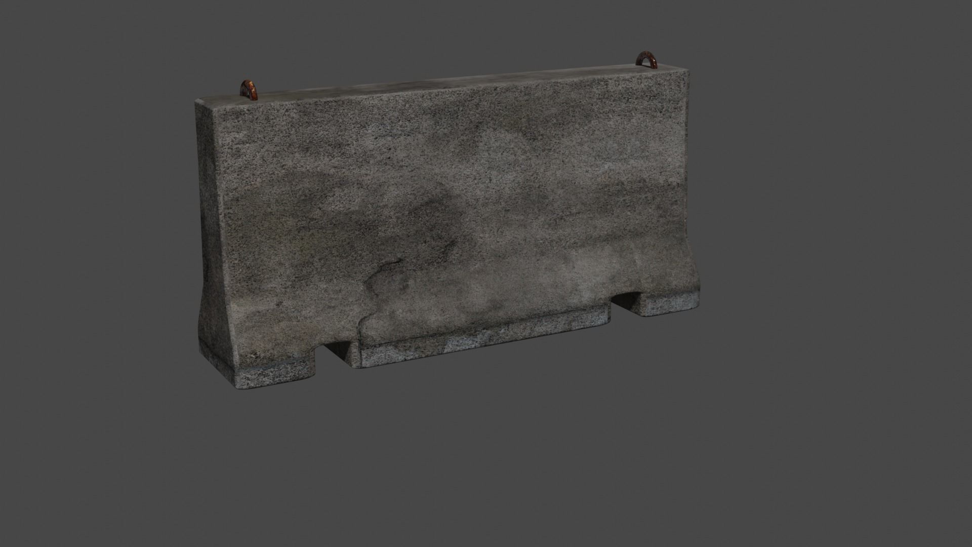 Concrete block 3D model_3