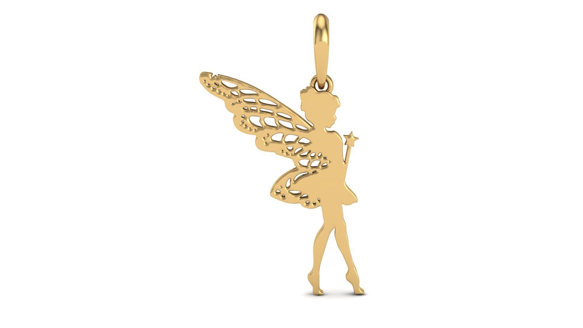 Tinkerbell Jewelry Pendant 3D print model_1