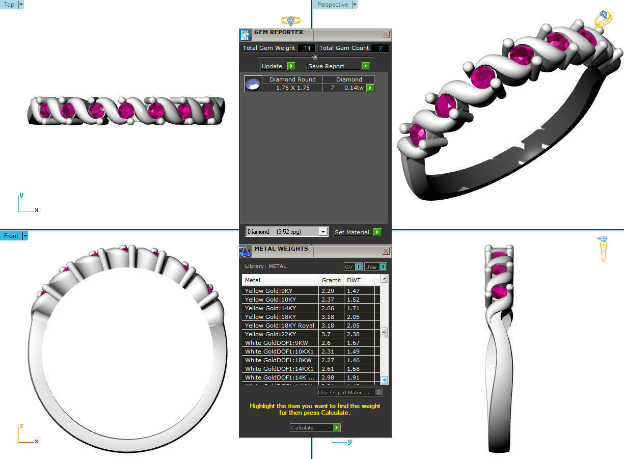 ring 7 wedding 3D print model_9