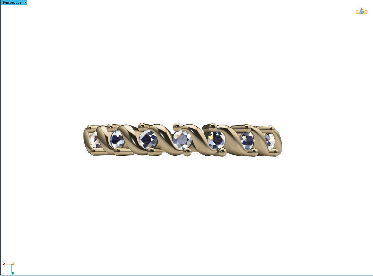 ring 7 wedding 3D print model_4