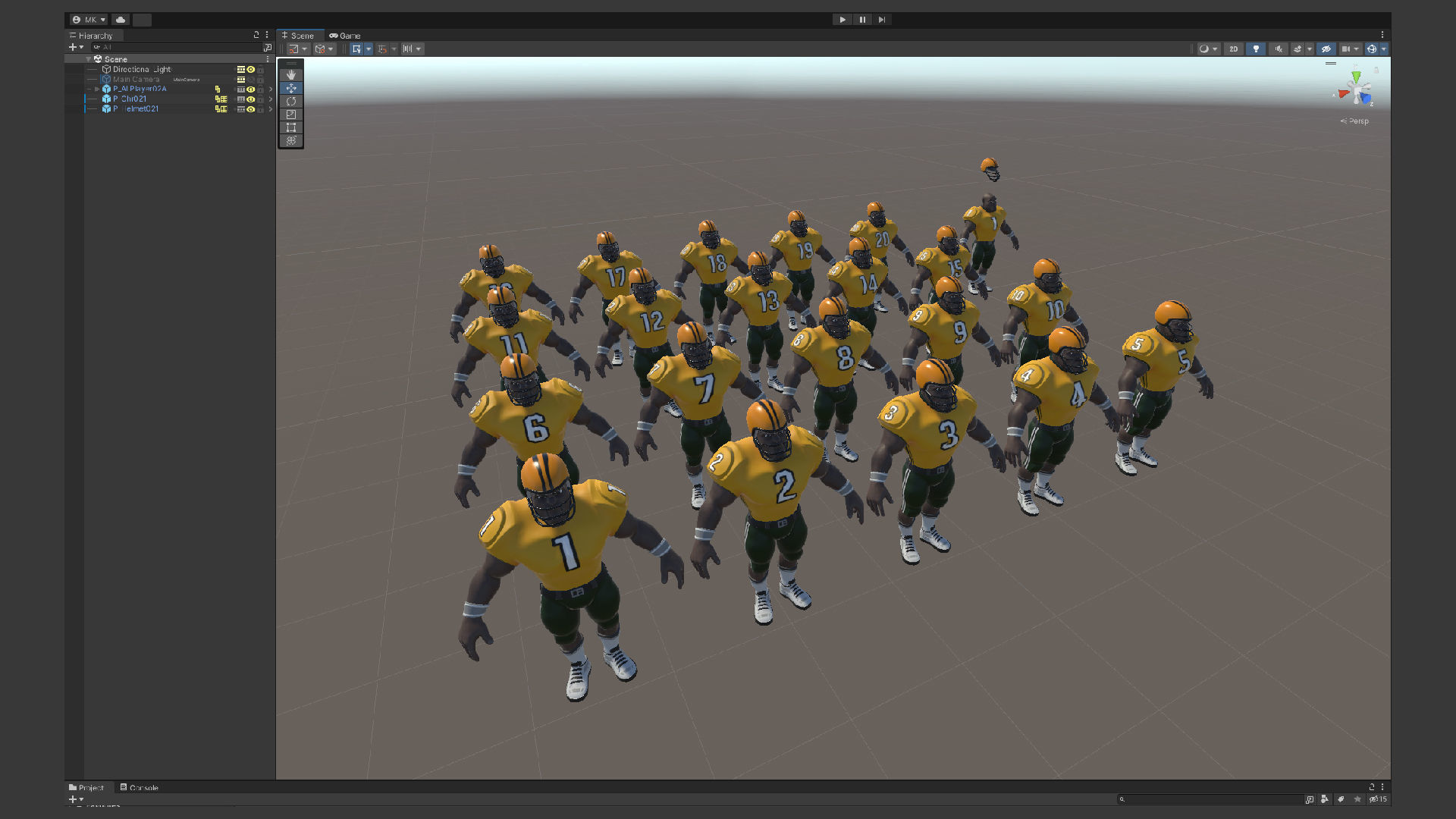  American Football Touchdown Character 02A Low-poly 3D model_6