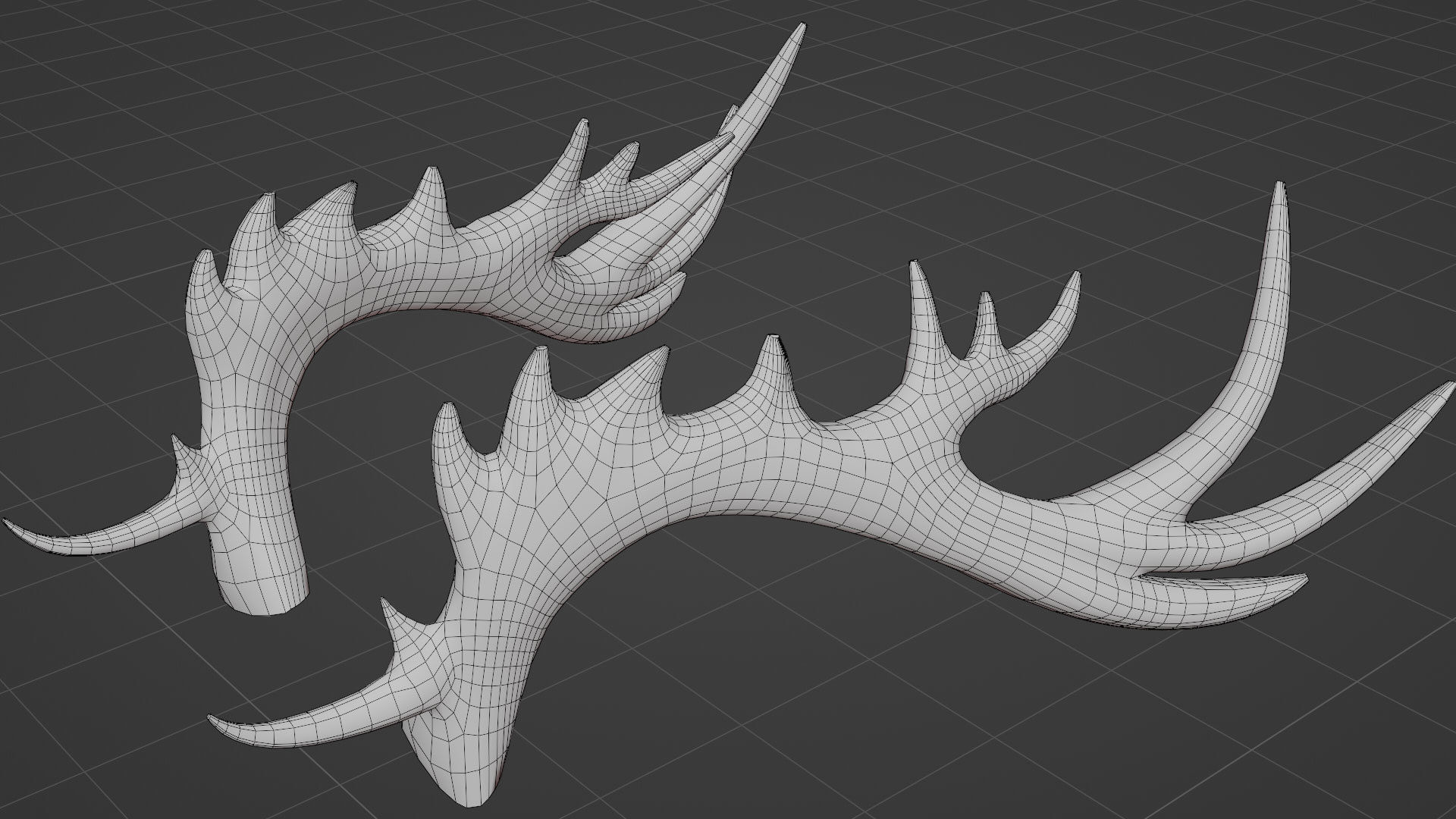 Antler Fantasy Free low-poly 3D model_3