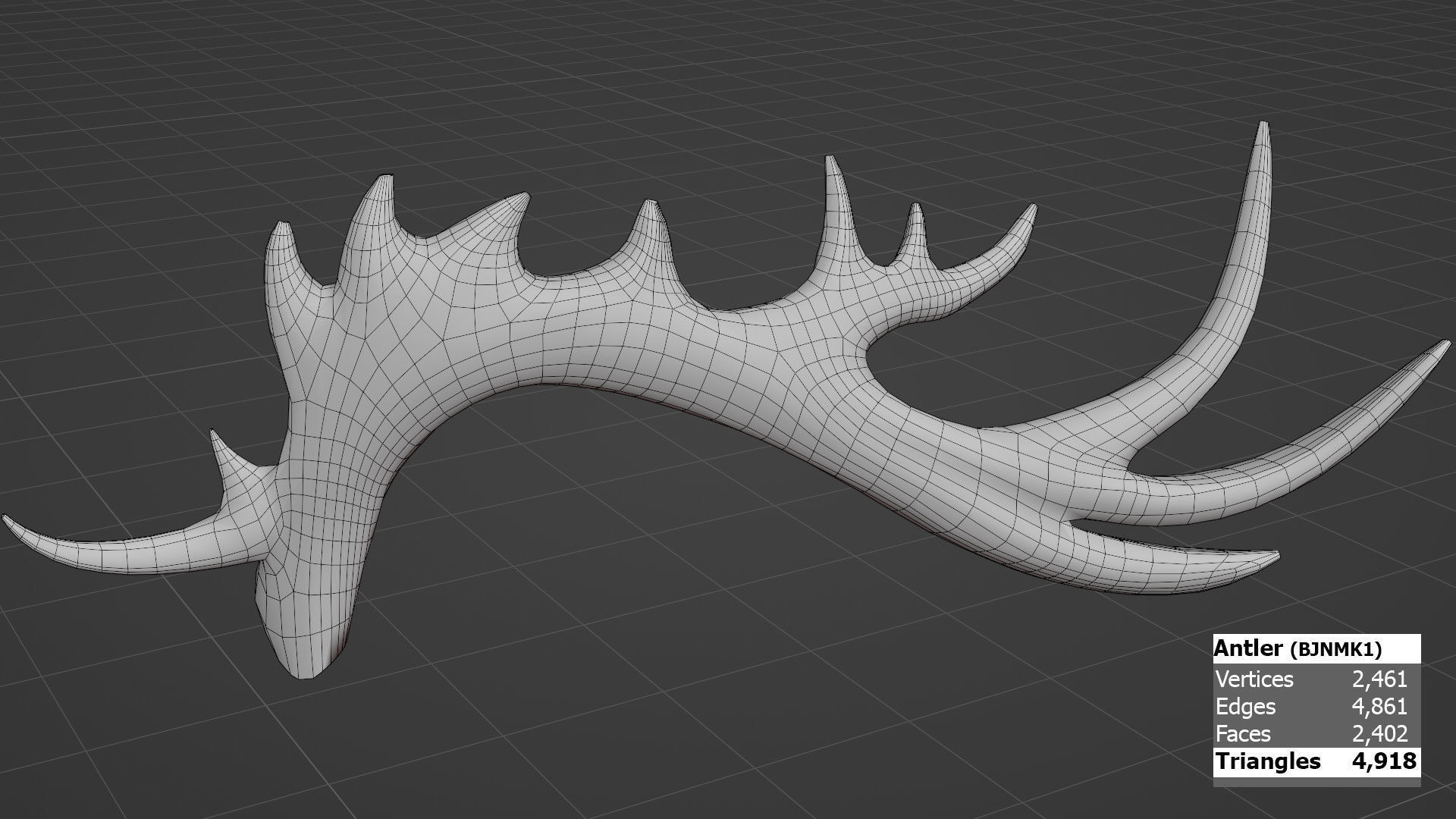 Antler Fantasy Free low-poly 3D model_4