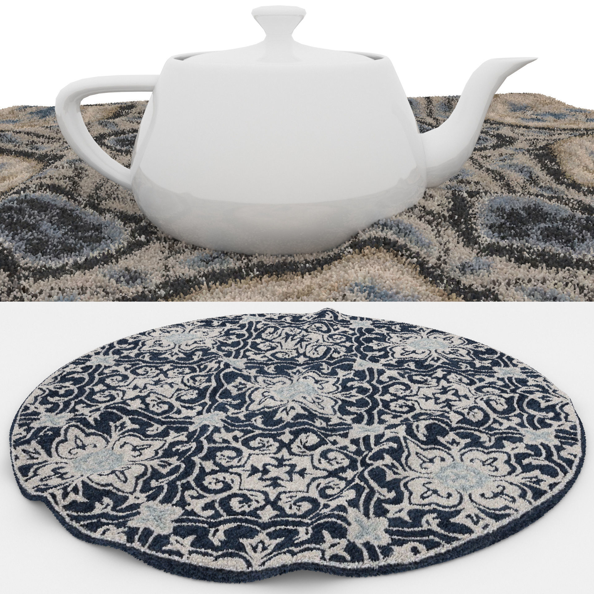 Rugs No 777 Low-poly 3D model_1