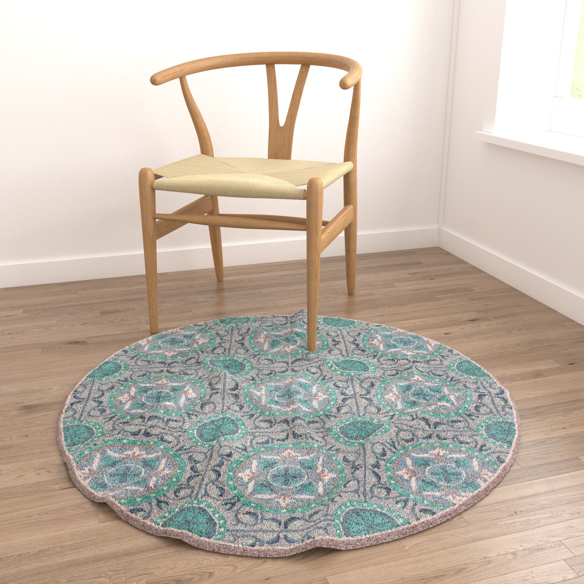 Rugs No 777 Low-poly 3D model_4