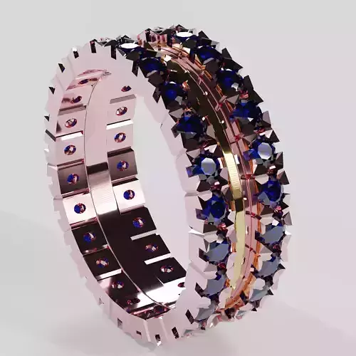 Gold Pattern Ring 01 3D print model