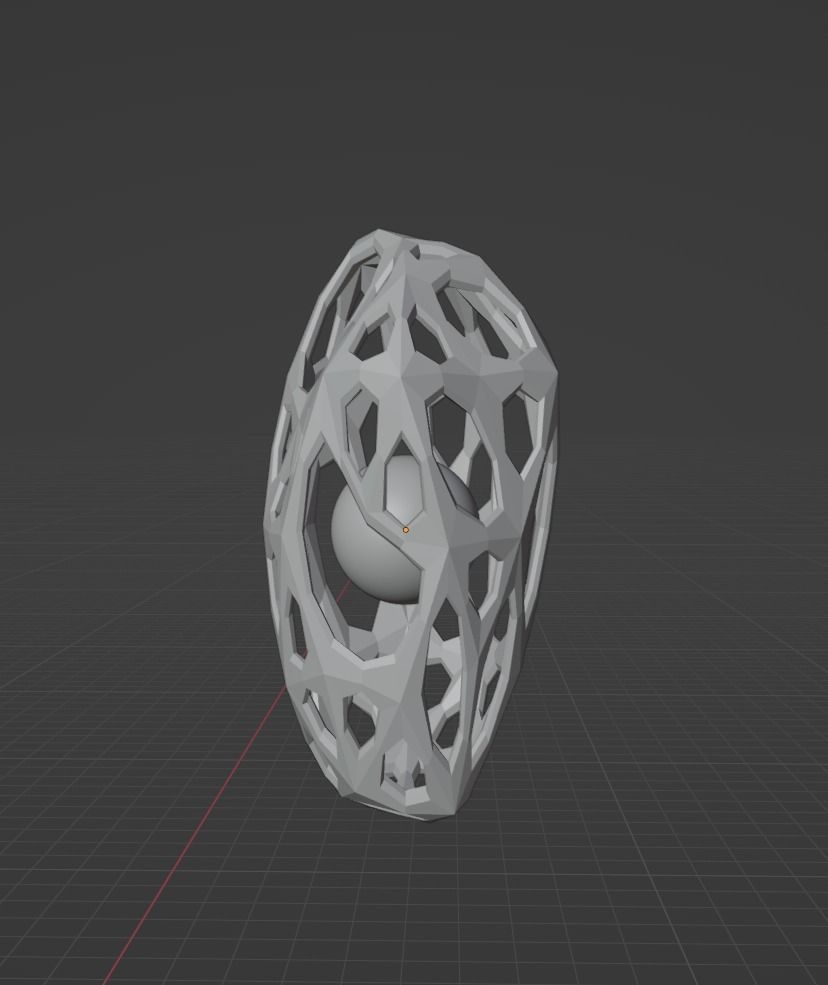 Artifact wall light with hole in middle Free low-poly 3D model_1