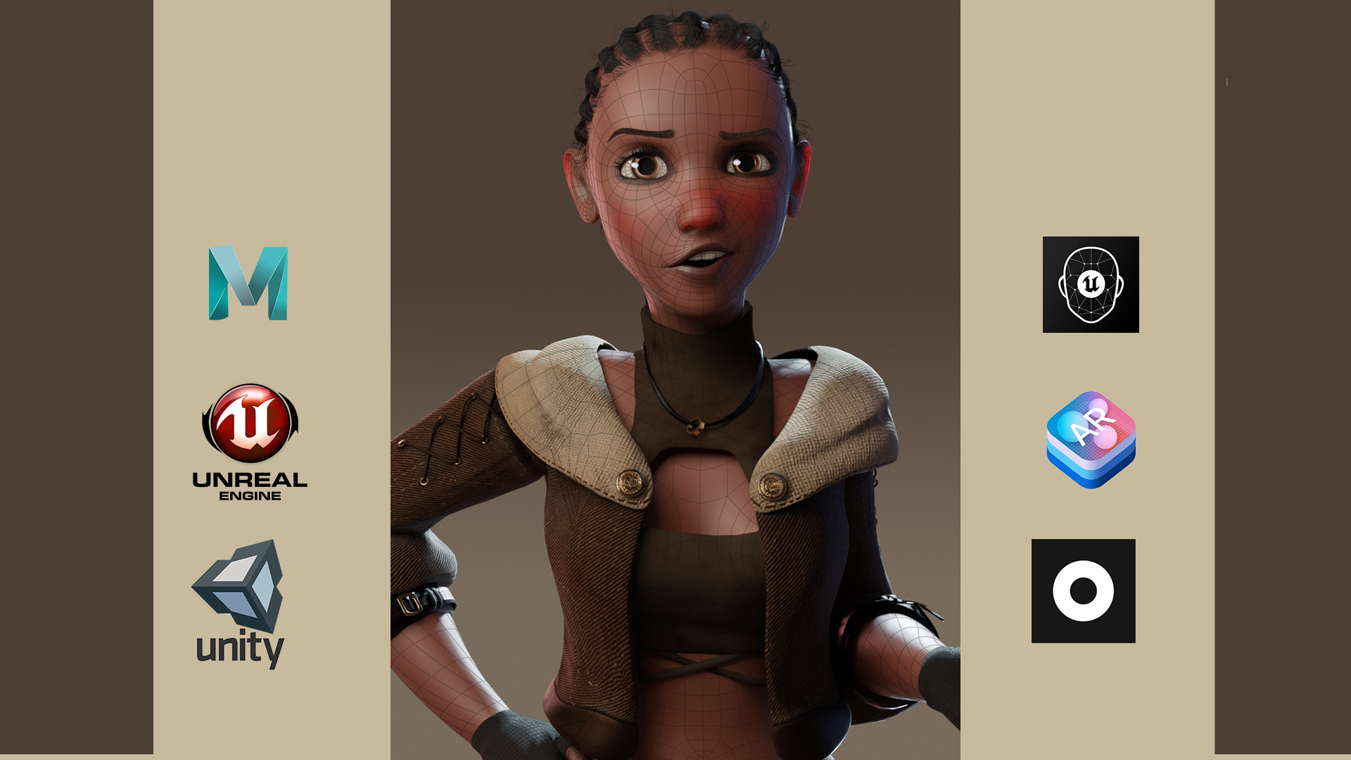 GAMU RIG MAYA VERSION Low-poly 3D model_3