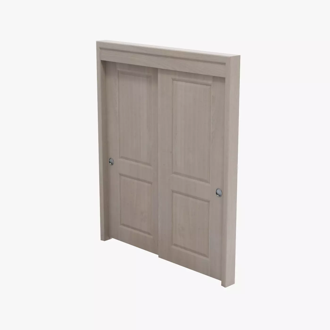Sliding Closet Double Door 3D model_0