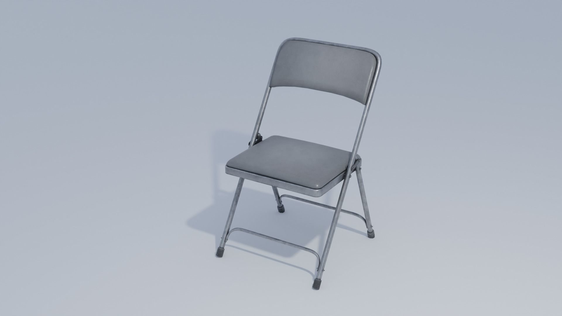 Folding Chair 4K and 2K Low-poly 3D model_6