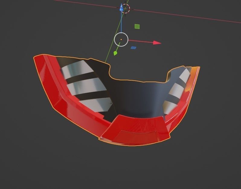 Boost Jaw part only for Geats and Buffa helmet 3D printable 3D print model_7