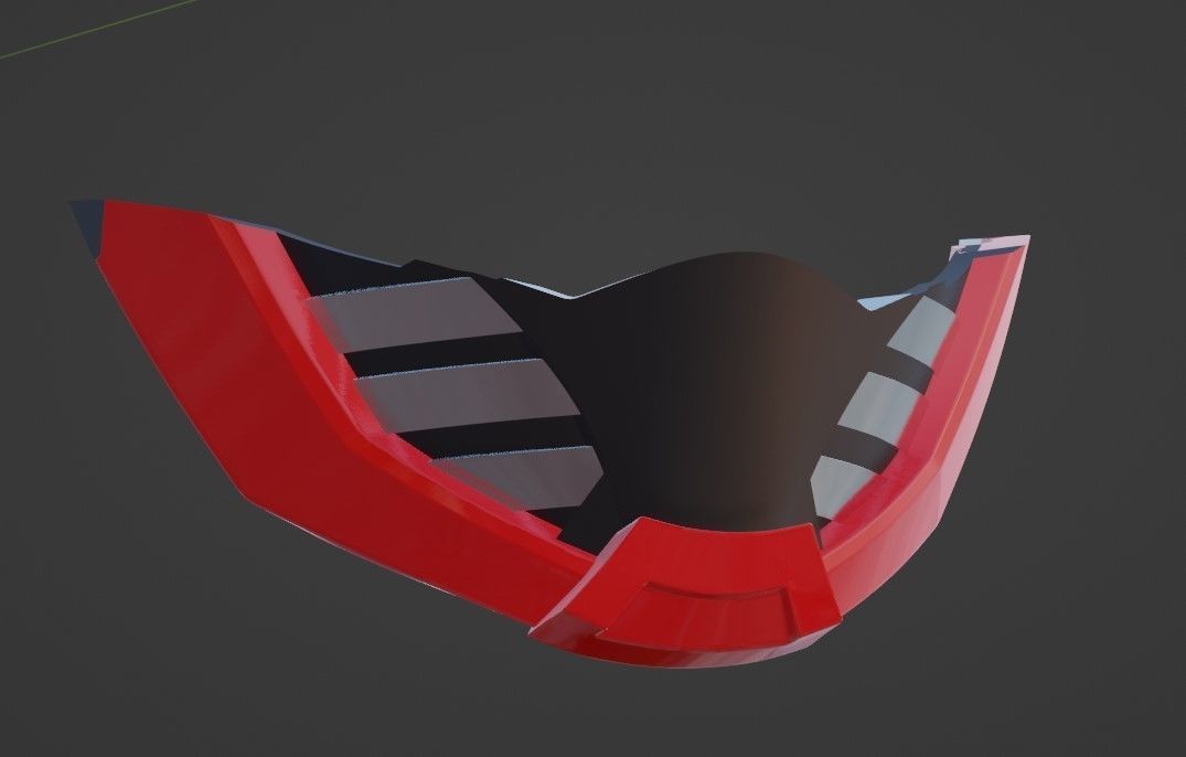 Boost Jaw part only for Geats and Buffa helmet 3D printable 3D print model_10