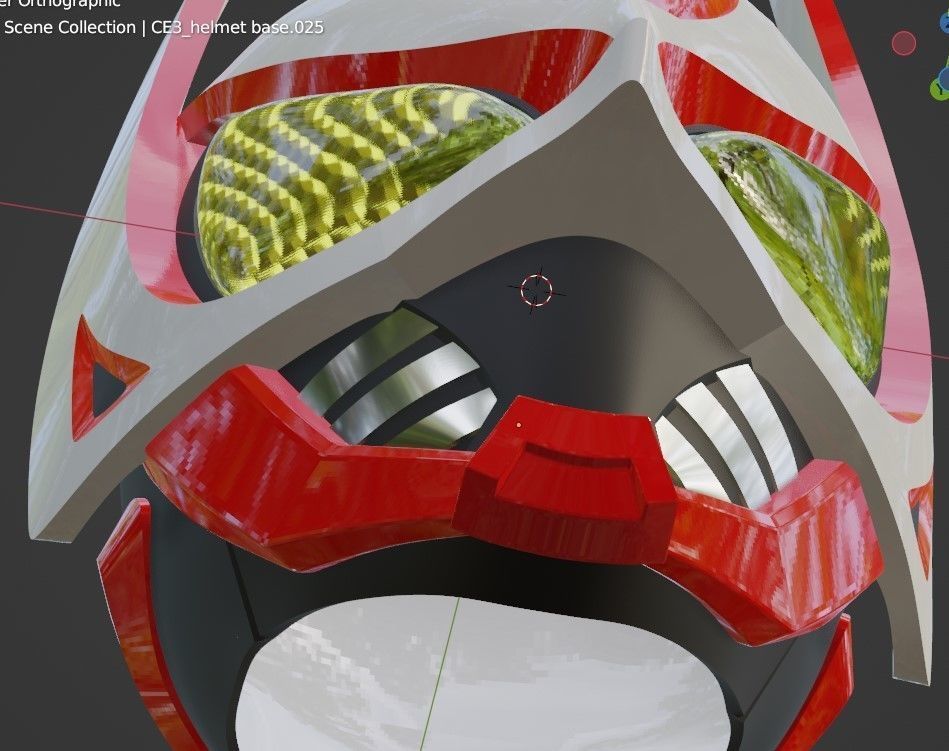 Boost Jaw part only for Geats and Buffa helmet 3D printable 3D print model_3