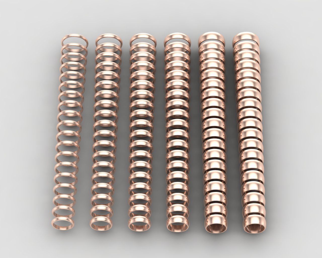 Pack of 114 rings in all sizes and widths 35-MWC 3D print model_11