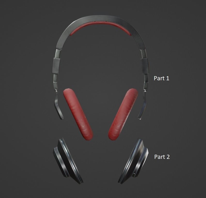 Headphone Wireless 3d Model 3D model_6