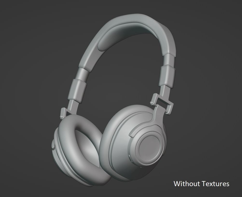 Headphone Wireless 3d Model 3D model_7