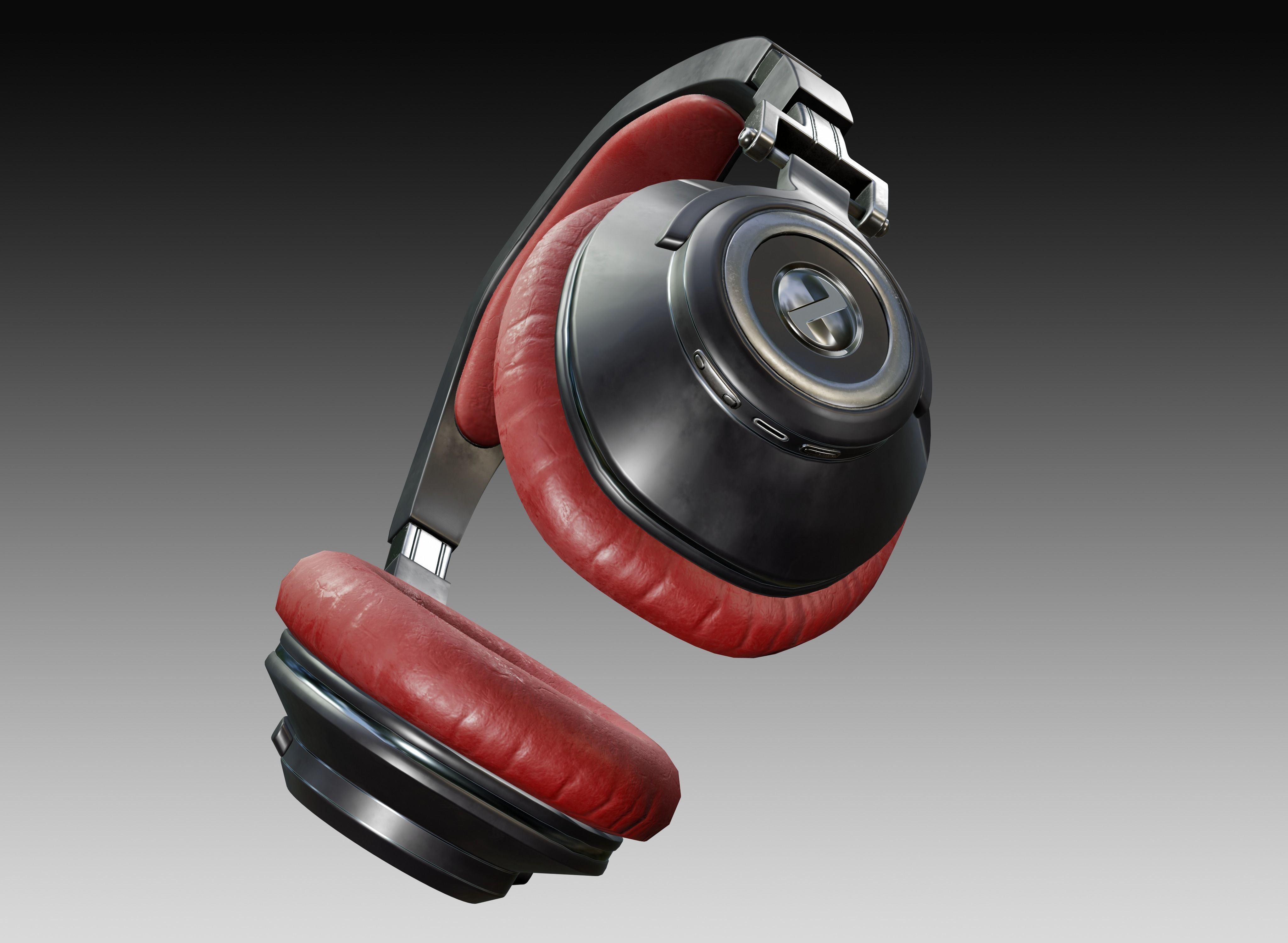 Headphone Wireless 3d Model 3D model_3