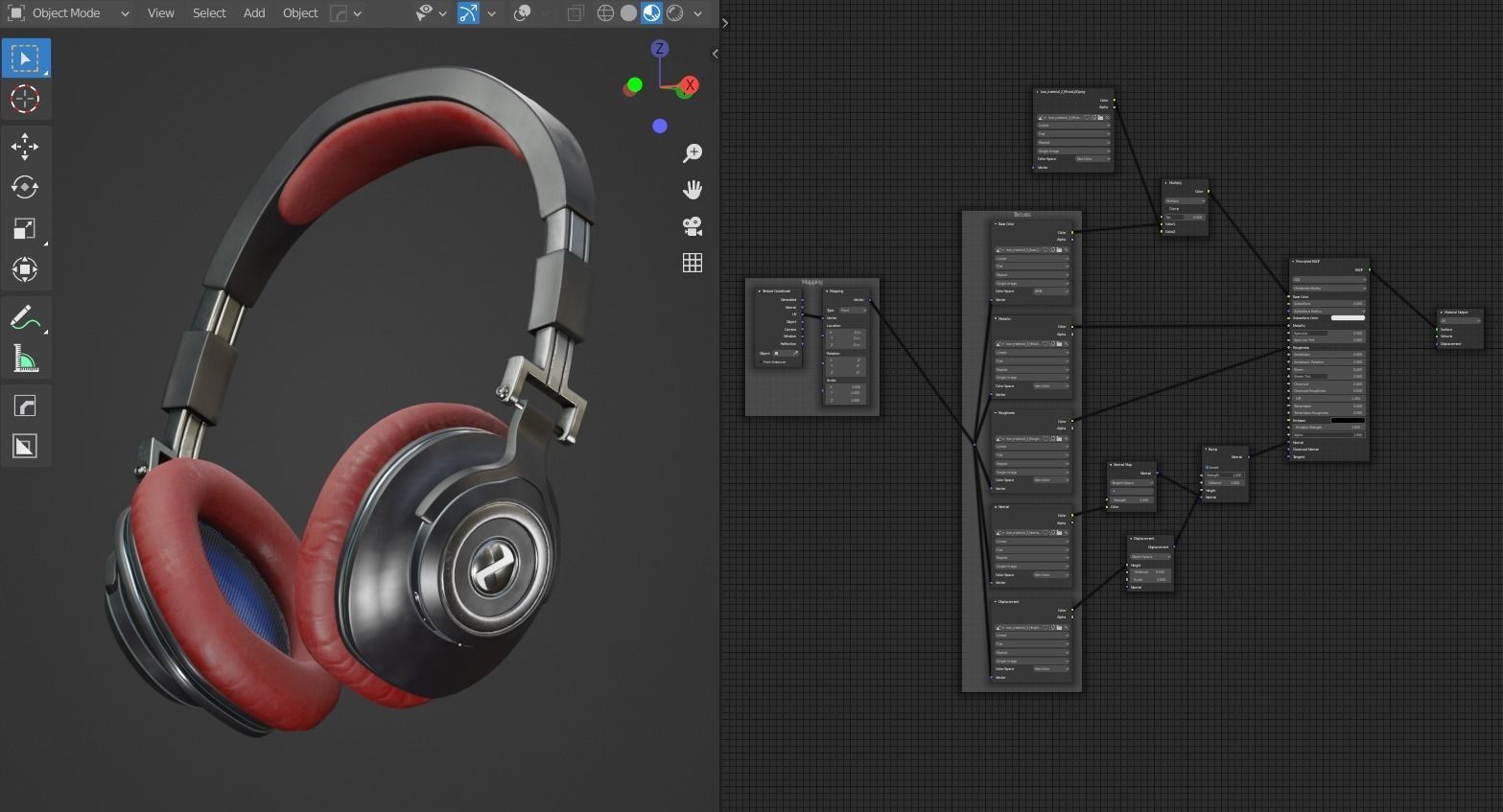 Headphone Wireless 3d Model 3D model_5
