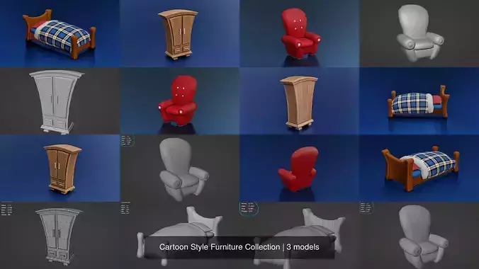 Cartoon Style Furniture Collection