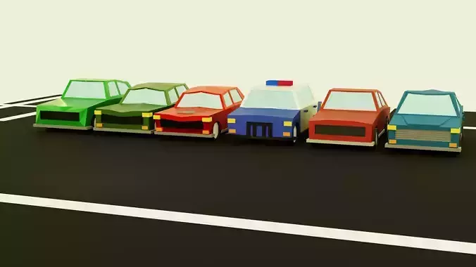 Low Poly Cars group