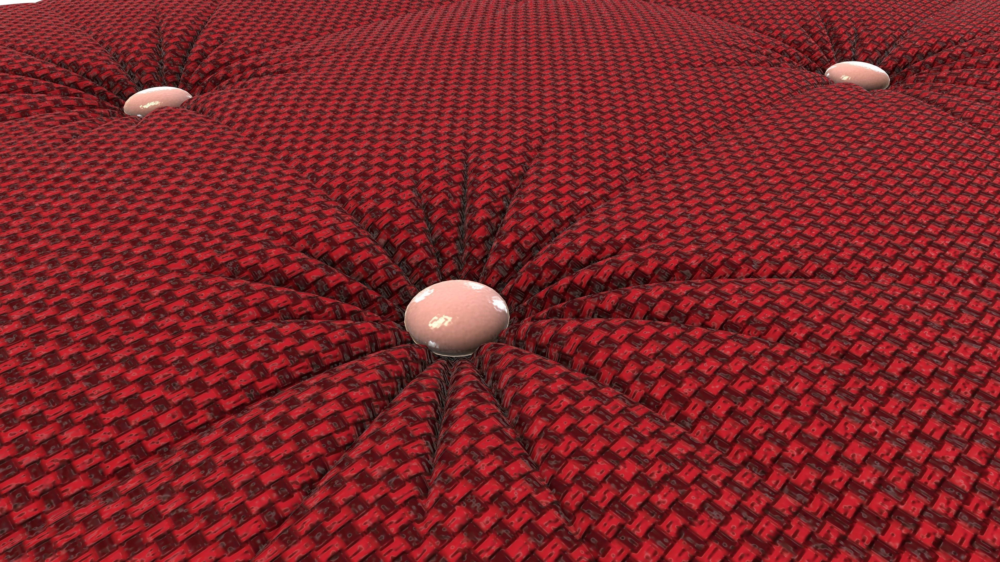 Modern Sofa Bench 3D Model AR VR Low-poly 3D model_9