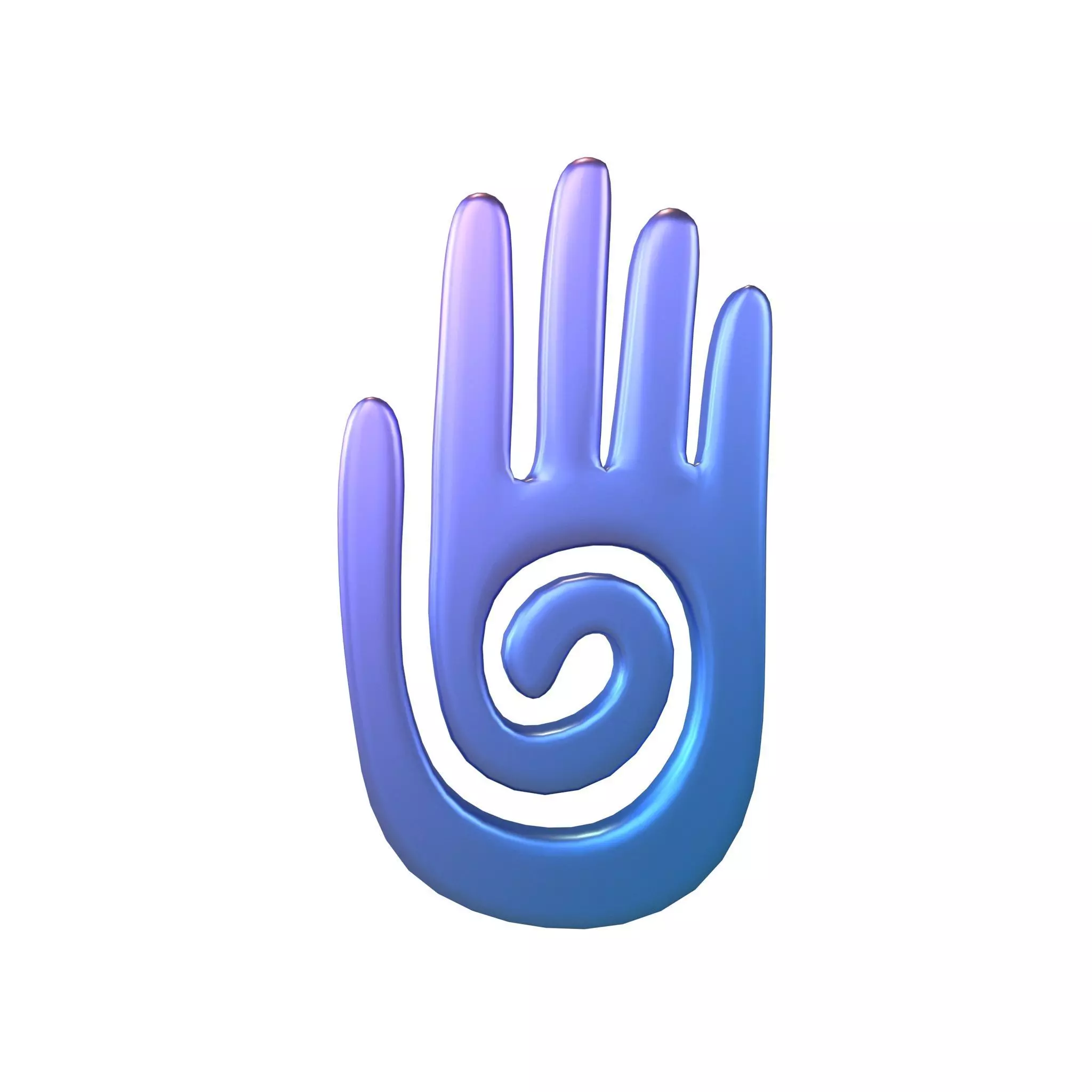 Hamsa Hand Symbol v1 003 Low-poly 3D model_0