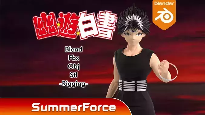 Hiei - YuYu Hakusho 3D model