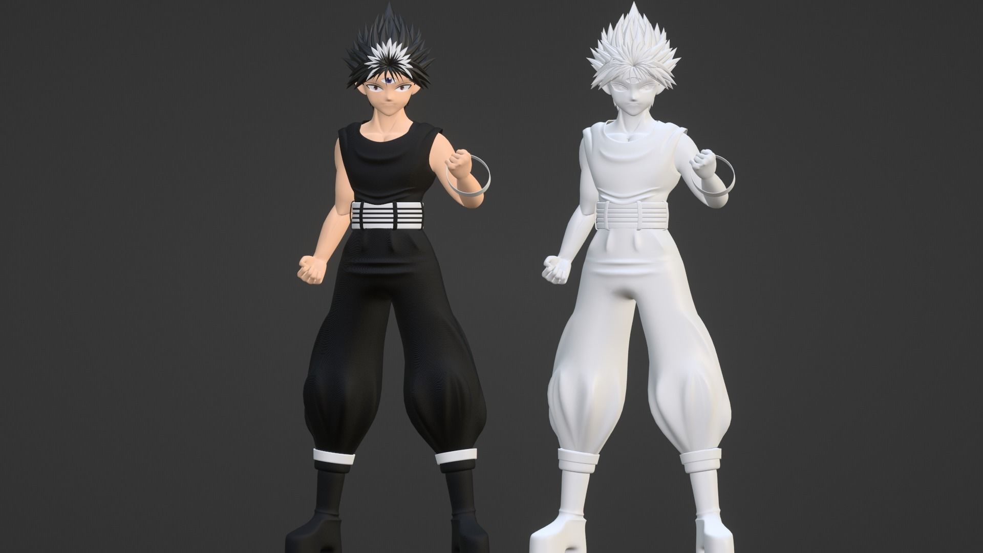 Hiei - YuYu Hakusho 3D model_16