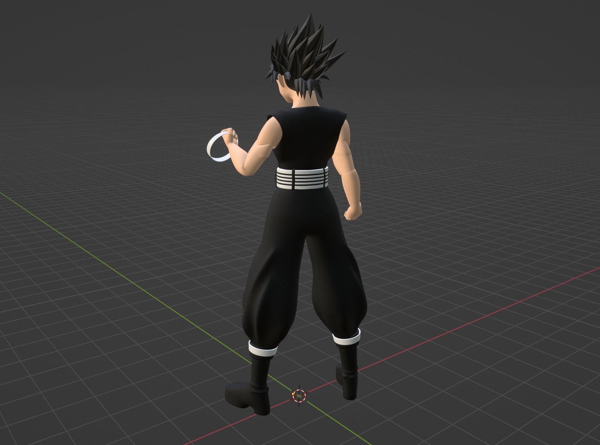 Hiei - YuYu Hakusho 3D model_6