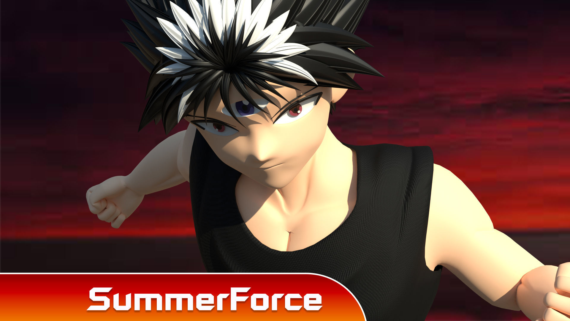 Hiei - YuYu Hakusho 3D model_3
