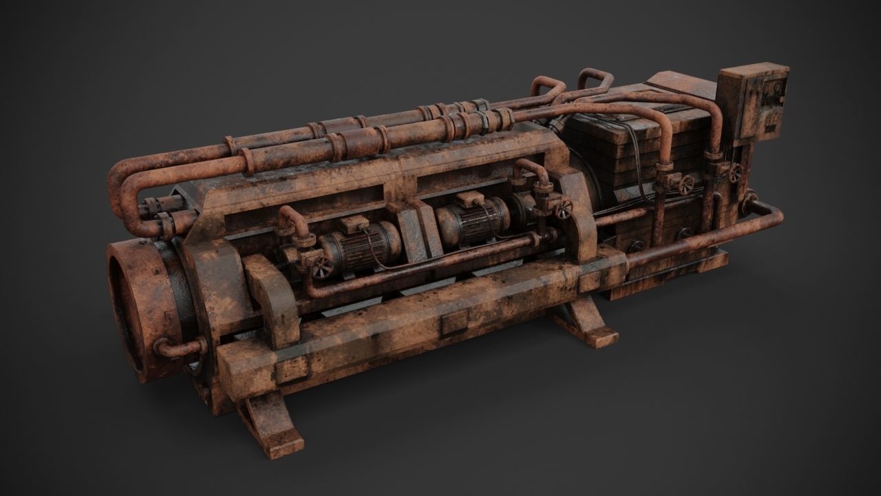 Machinery device 3D model_8