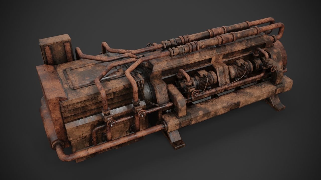 Machinery device 3D model_9