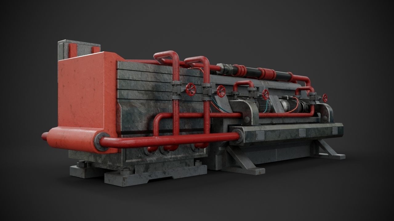 Machinery device 3D model_6