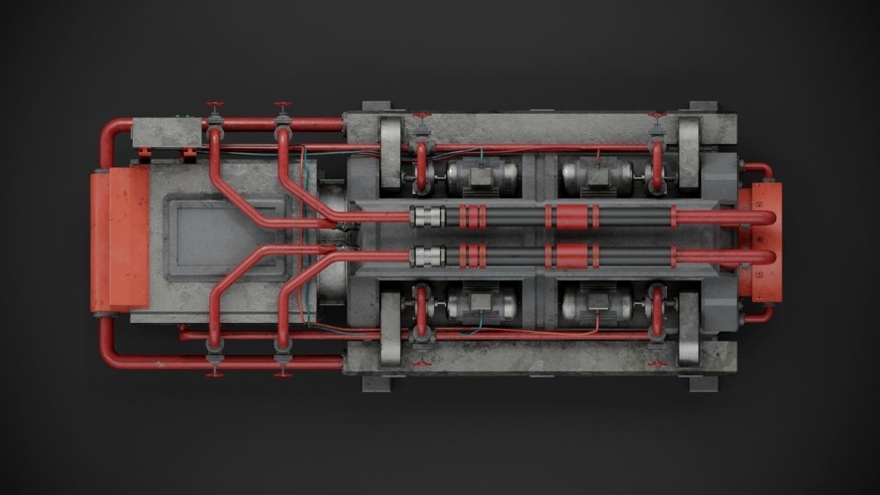 Machinery device 3D model_7