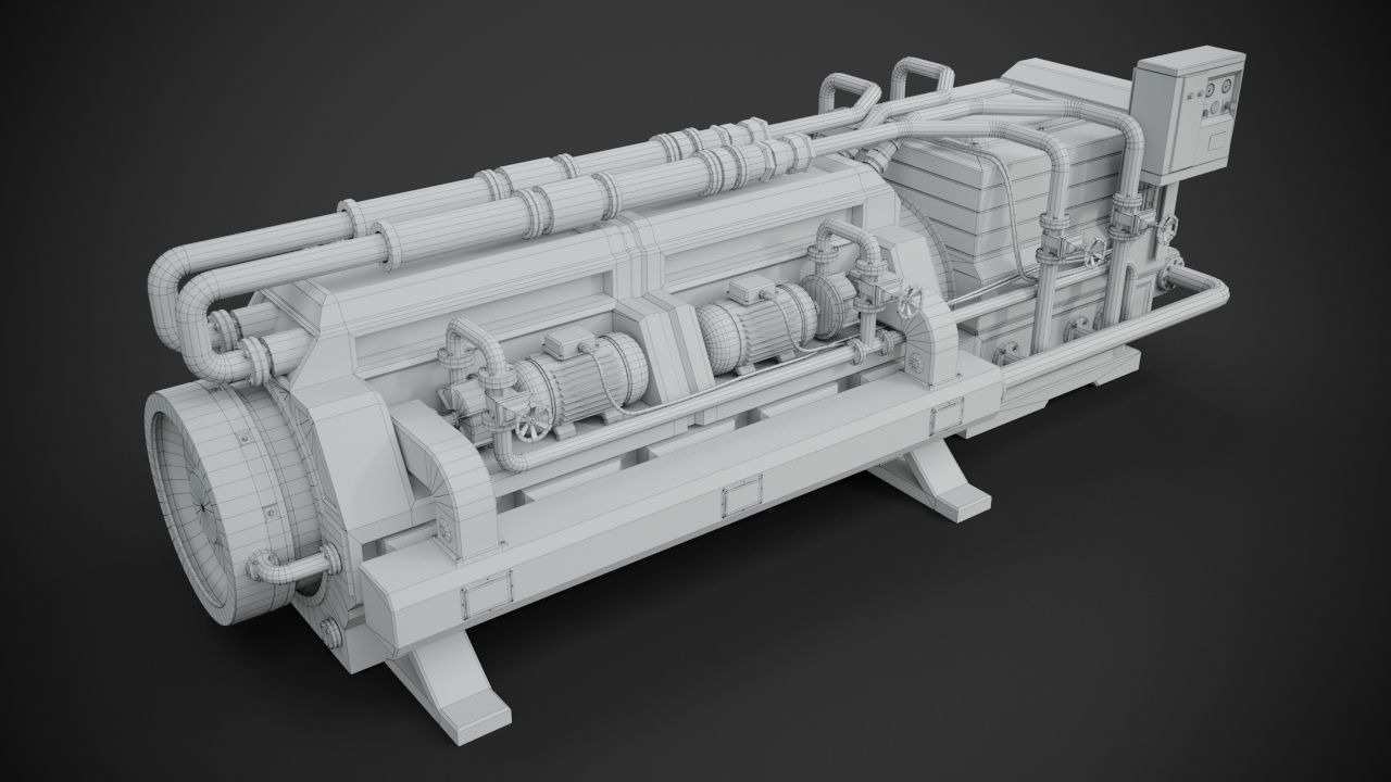 Machinery device 3D model_10