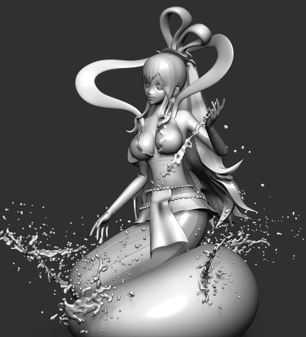 Shirahoshi - One Piece Battle Dance 3D print model_16