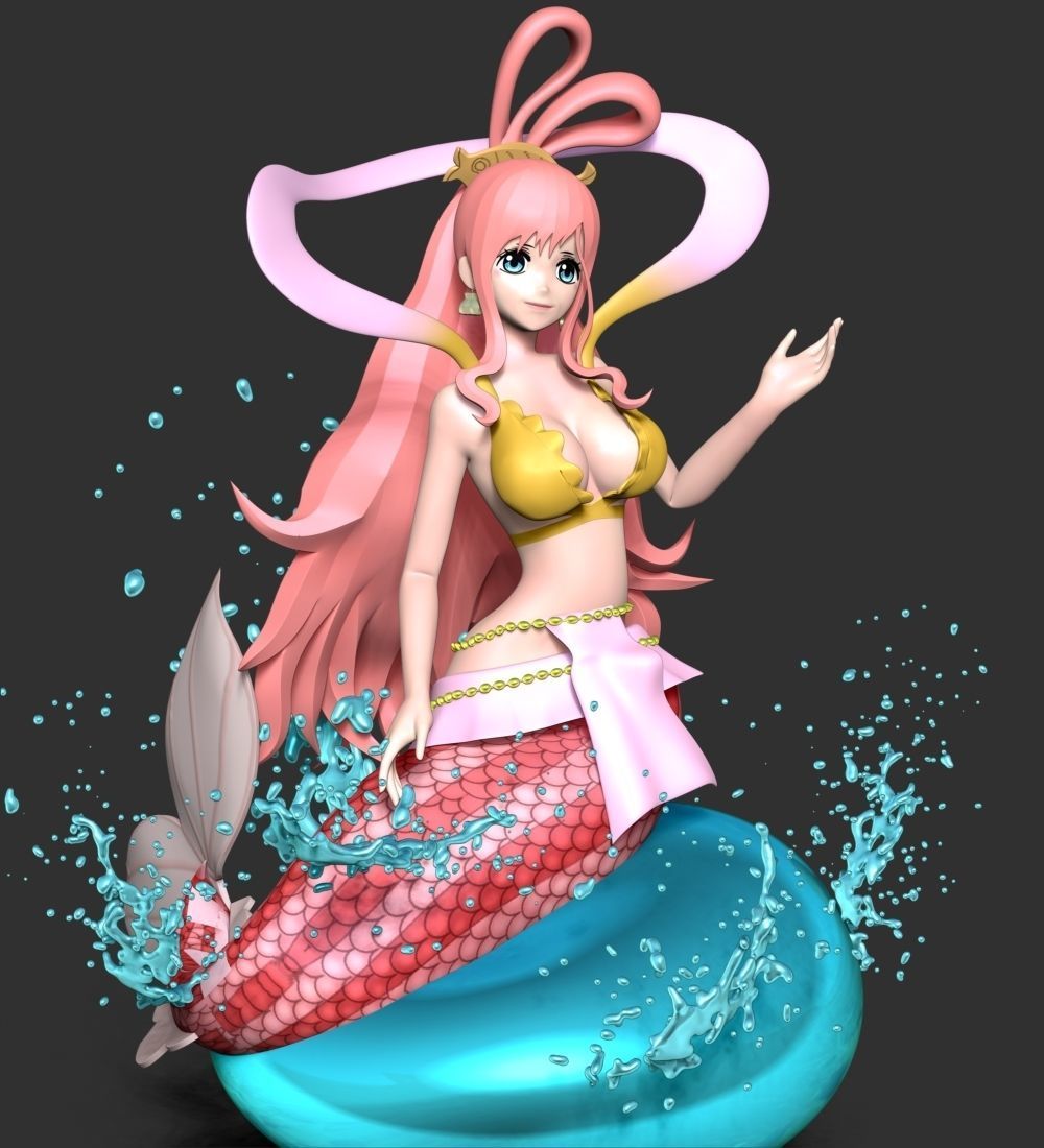 Shirahoshi - One Piece Battle Dance 3D print model_9
