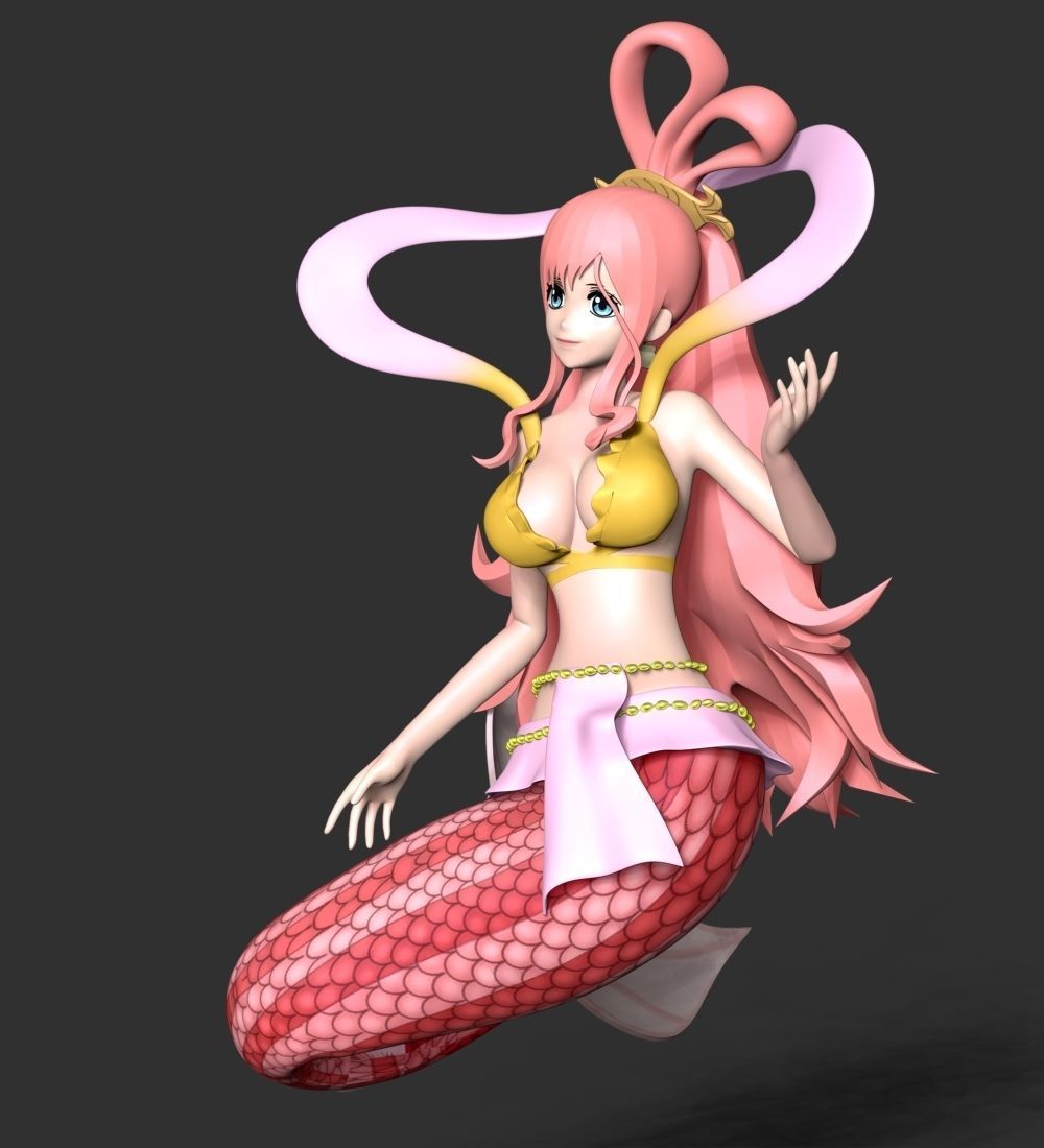 Shirahoshi - One Piece Battle Dance 3D print model_14