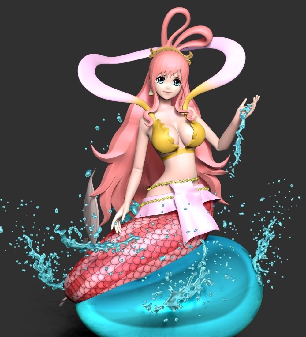 Shirahoshi - One Piece Battle Dance 3D print model_7