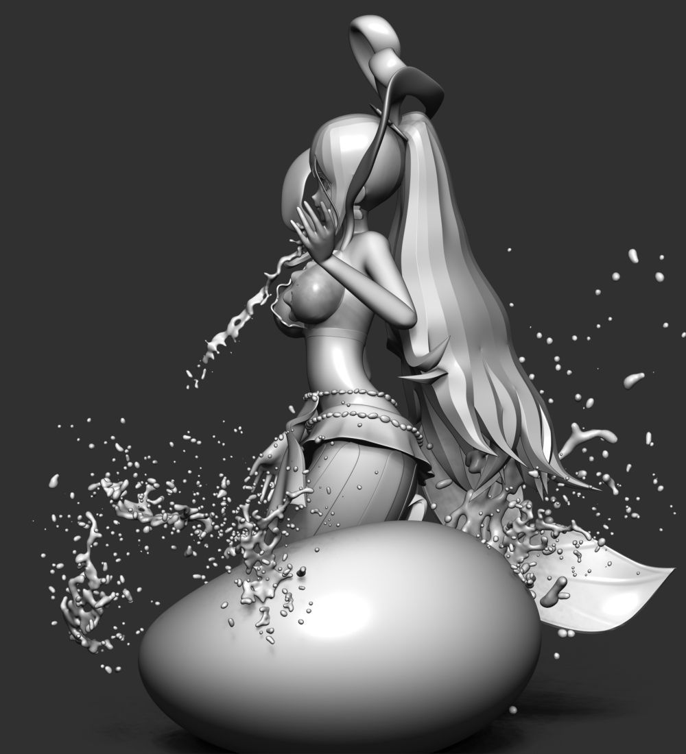 Shirahoshi - One Piece Battle Dance 3D print model_20