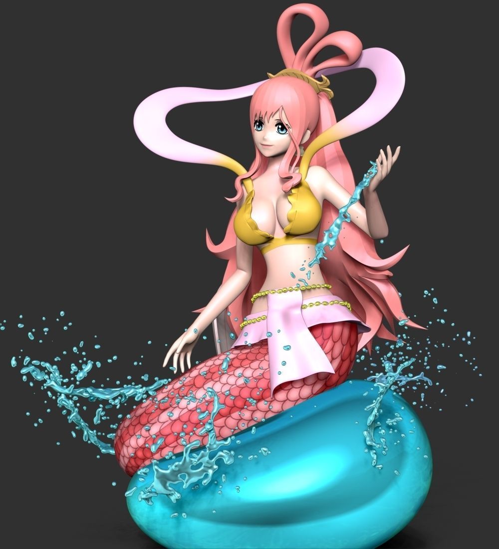 Shirahoshi - One Piece Battle Dance 3D print model_8