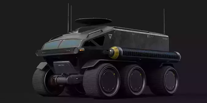 Toyota Lunar Cruiser Jaxa Moon Rover 3D 8K with Textures 3D model